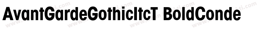AvantGardeGothicItcT BoldCondensed字体转换